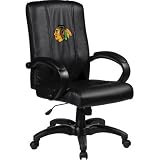 Home Office Chair with NHL Logo Panel Team: Chicago Blackhawks