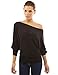 PattyBoutik Women's on / off one shoulder Semi-sheer Sweater