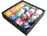 Marble Swirl Billiard Pool Ball Set