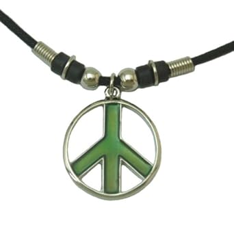 Mood Pendant Necklace - Peace Sign