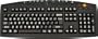 Large Print English Black Keyboard with White Letters for the Visually Impaired