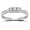 10k White Gold 3-Stone Diamond Ring (1/4 cttw, I-J Color, I2-I3 Clarity), Size 7