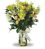 Oh Happy Day! Yellow Flower Bouquet