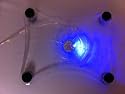 USB Netbook / Notebook cooler, with a single fan and blue LED light, fast delivery UK stock