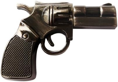 Quality Metal REVOLVER Pistol Gun 8GB USB Flash Drive - in Gift box - with GadgetMe Brands TM Stylus Pen