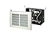 Broan-NuTone 124 Wall Heater with Downflow Louvers, Supplemental Heater for Bathroom and Home, White Grille, 120 VAC, 750/1500 Watt