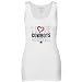 Reebok Dallas Cowboys Ladies White Heartbeat Tank Top