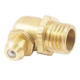 uxcell グリスニップル　注油工具　真鍮　90度タイプ　M8 (8mm)ネジ