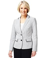 Classic Collection Cotton Rich Seersucker Striped Jacket