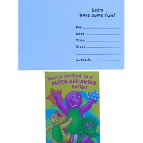 Barney - Party Supplies - Invitations by Barney