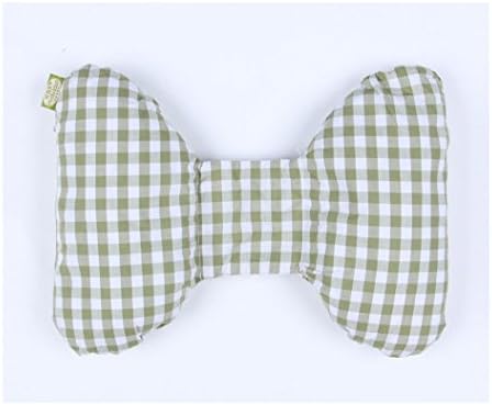 Head And Neck Support Buckwheat Baby Pillow, Protection for Newborn Shaken Syndrome, Best Headrest for Car Seats, Strollers for Infants, Babies &amp; Toddlers (green)