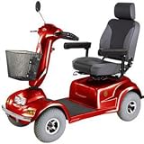 Heavy Duty Road Class Four Wheel Scooter, Burgudy