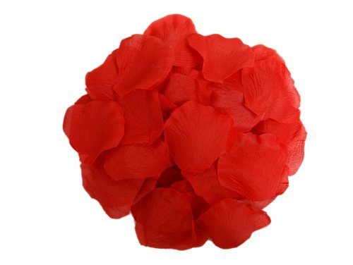 2000 Silk Rose Petals Wedding Decorations Bulk Supplies - Red