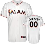 Miami Marlins Jersey: Personalized Home White Replica Jersey