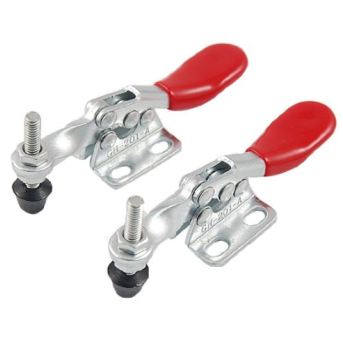 Cool88 1 Pair of 27kg 60 Lbs Holding Capacity Metal Horizontal Toggle Clamps