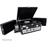 Pyle-Home PLTTB8UI Classical Vinyl Turntable Player with PC Record, iPod Player, AUX Input and Dual Fold-Out Speaker System