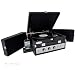 Pyle-Home PLTTB8UI Classical Vinyl Turntable Player with PC Record, iPod Player, AUX Input and Dual Fold-Out Speaker System