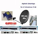 P 68 digitale Satanlage f&uuml;r 6 TN, 85 anthr., 2x SL 45