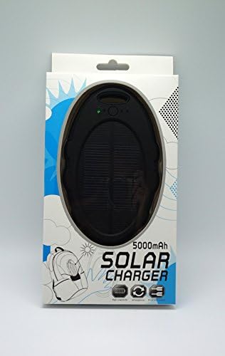 JJF 5000mah Portable USB Charger Power Bank,water Shock Dust Resistant Dual USB Charger for Iphone 6, 6 Plus, 5s, 5c, 4s, 4, Ipods, Ipad Mini Retina (Apple Lightning Adapter Included), Samsung Galaxy Note 2, Note 3, S2 S3, S4, S5, Most Android/windows Smart Cell Phones, Gps, Tablets Constructed with a Solar Panel for Emergency Charging. For Iphone 6 Plus 5s 5c 5 4s, Ipods, Galaxy Note 4 3, Galaxy S5 S4 S3, Lg G3, Nexus, HTC One M8, Gopro Camera, GPS and More (black)