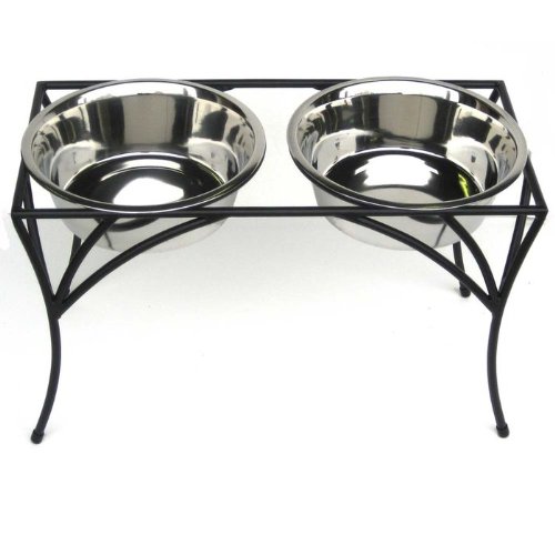 Compare Prices Arbor Double Bowl Elevated Diner 7 Tall Raised Dog