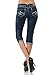 VIRGIN ONLY Women's Slim Fit Skinny Denim Capri Jeans