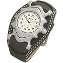 Oakley Saddleback Mens Watch White Dial / Black Leather 10-176