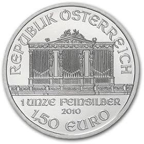 SPECIAL!!! Modern 1 Ounce Silver Bullion Coin of the Week (January 6 -13, 2010) -- 2010 Austrian Philharmonic