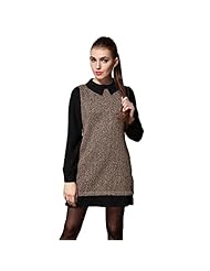 Plaid Print Winter Round Neck  Dress