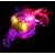 LED Flashing Multicolour Whistle Necklace