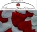 Heart Shaped Silk Rose Petals Wedding Favors Decor - 200 Count - Ivory & Burgundy