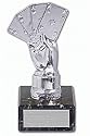 Poker-Troph&auml;e Four Aces Silber