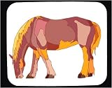 Mouse Pad with horse, clydesdale, grazing