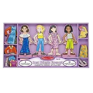 Melissa and Doug Best Friends forever Deluxe Magnetic Dress - Up by Melissa & Doug