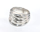 41fhqLXmh7L. SL160  Unique Designer Inspired Solid Strand Wide Band Sterling Silver Ring