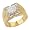 Howard's CZ Diamond Gold Mens Ring
