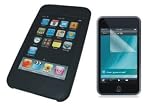 Black Silicone Case & Screen Protector for New Apple iPod Touch 3rd & 2nd Generation - 8GB 16GB 32GB 64GB