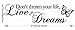 CQI Don't Dream Your Life Live Your Dream With Butterfly Quote Removabel DIY Wall Decal Vinyl Wall Sticker Art Decor (Black)