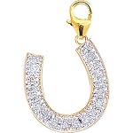 diamond horseshoe charm