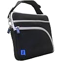 igadgitz Retro Neopren-H&uuml;lle Etui Case Schutzh&uuml;lle Tasche in Schwarz und mit abnehmbarem Schulterriemen f&uuml;r Netbook 10, 10,1 & 10,2 Zoll (25,4, 25,7 - 25,9 cm)