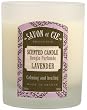 Savon et Cie Scented Candle, Lavender, 5.8 oz (165 g) (Pack of 2)