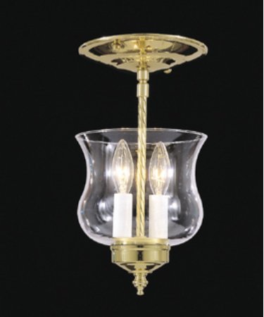 Nulco Lighting 1280-02 Hyde Park 2 Light SemiFlush Semi Flush
