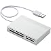 ELECOM ����꡼���饤�� USB�ϥ��� SD+MS+CF+XD �ۥ磻�� MR-C24WH