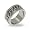 Eve's Addiction Men's Stainless Steel Chain Link Ring, 10