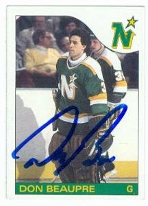 Best Price Don Beaupre autographed Hockey Card Minnesota North Stars 1985 Topps 142B0085EQI9U