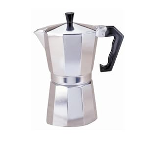 Harold Imports Primula Aluminum Stovetop Espresso Maker - Silver (3 Cup) Coffee