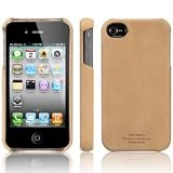 SPIGEN SGP アイフォン 4 / 4S ケース レザーグリップ 【 VINTAGE BROWN 】 液晶保護シートセット 本革 for iPhone 4 / 4S 【 SGP06836 】