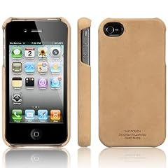 SPIGEN SGP アイフォン 4 / 4S ケース レザーグリップ 【 VINTAGE BROWN 】 液晶保護シートセット 本革 for iPhone 4 / 4S 【 SGP06836 】