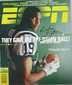 Keyshawn Johnson signed New York Jets ESPN Magazine at Amazon.com
