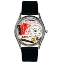 Whimsical Watches Women's Book Lover Black Leather Watch #S0450003