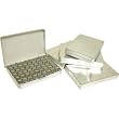270 Bead & Finding Box Holders Glass Top Jars